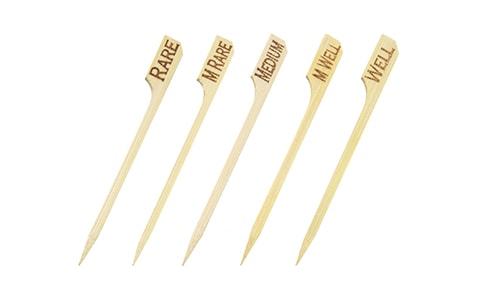 Bamboo Steak Markers