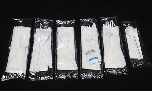 White PS PP plastic cutlery disposable